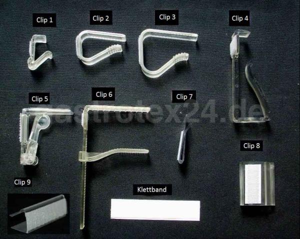 Skirting-Clip 3 für Tischstärke 2,6 -4,0 cm (große Garnele)